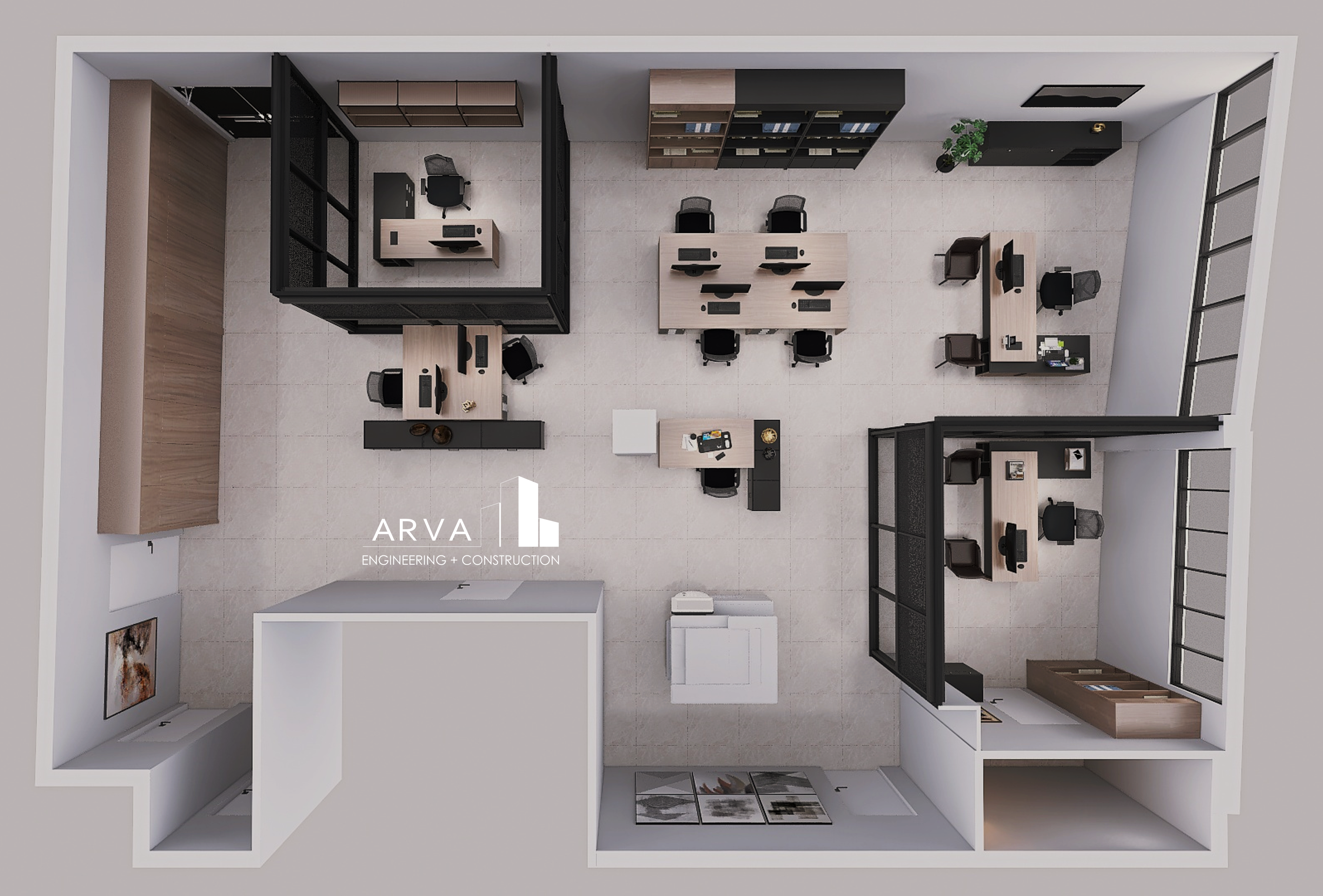 Πρόταση ανακαίνισης γραφείων, επαγγελματικοί χώροι gallery